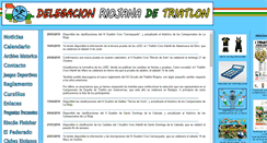 Desktop Screenshot of delegacionriojanadetriatlon.es